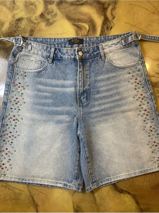 H&M Pants - HMDD Light Blue Denim Shorts with Metal Button